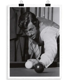 Image Republic Affiche Belmondo billard 56 X 76 cm* Affiches & Tableaux