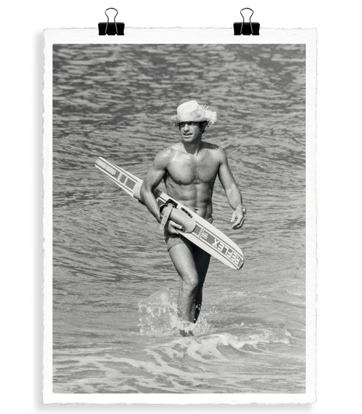 Image Republic Affiche Belmondo Le Magnifique Ski Nautique 56 x 76 cm* Affiches & Tableaux
