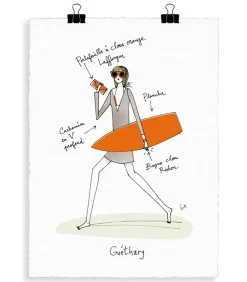 Image Republic Affiche Eric Giriat 06 Guethary 56 x 76 cm* Affiches & Tableaux