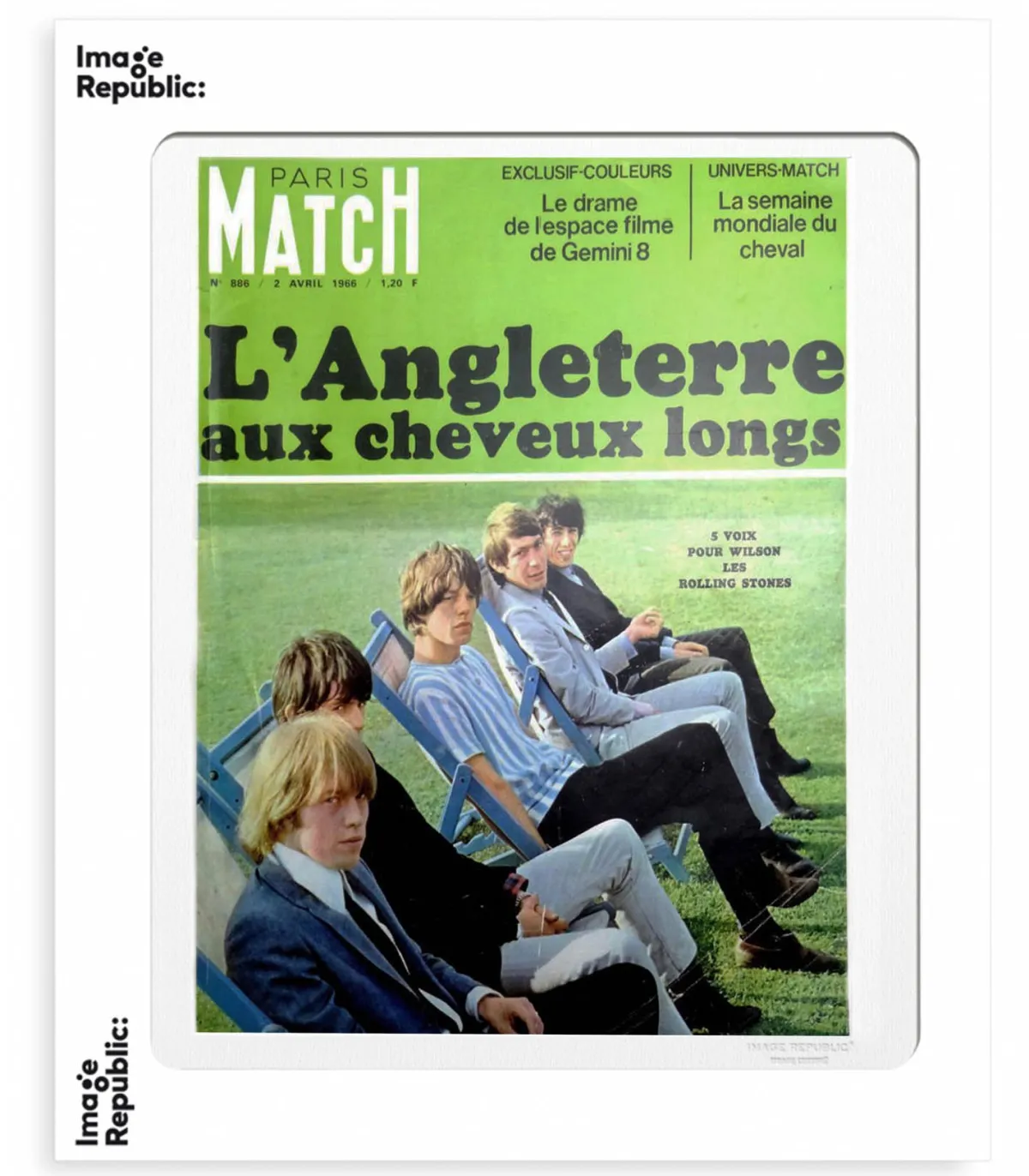 Image Republic Affiche Paris Match Stones 56 x 76 cm* Affiches & Tableaux