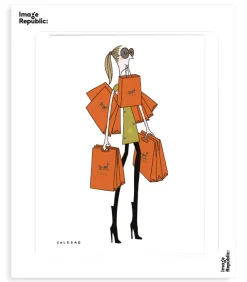 Image Republic Affiche Soledad - Sac Orange 40 x 50 cm* Affiches & Tableaux