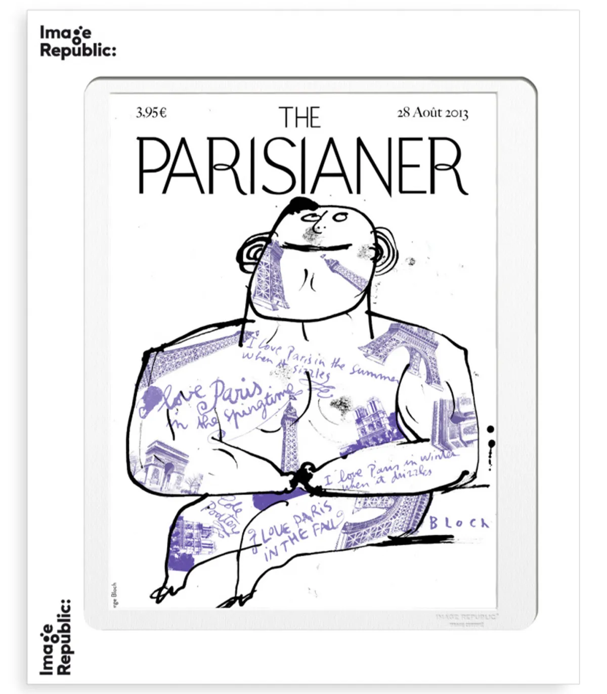 Image Republic Affiche The Parisianer N46 Bloch 30 x 40 cm* Affiches & Tableaux