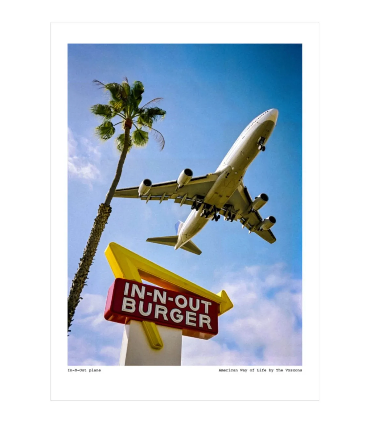 Image Republic Affiche The Vision Awol 015 - In-N-Out plane 56 x 76 cm* Affiches & Tableaux