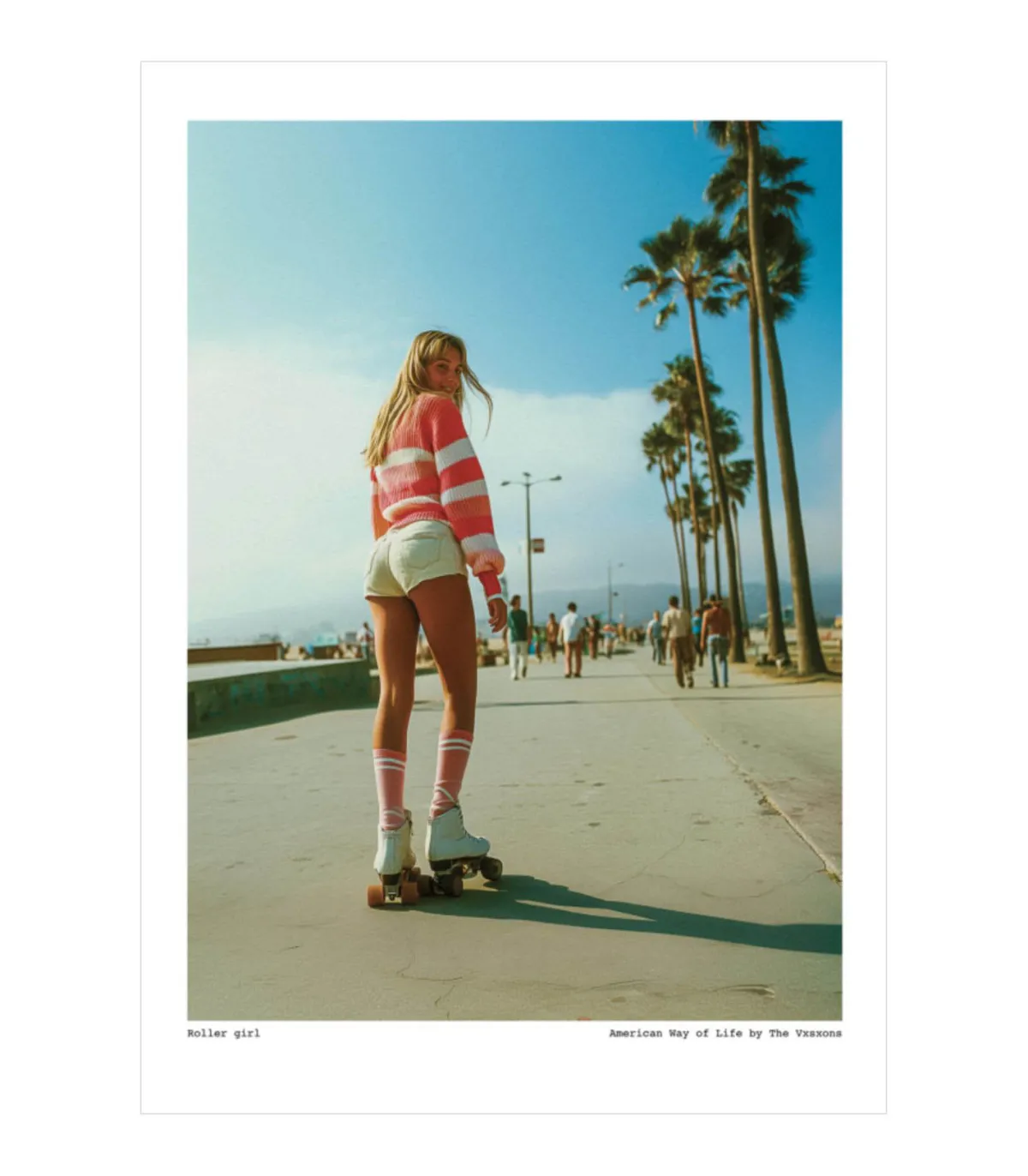 Image Republic Affiche The Vision Awol 007 - Roller girl 30 x 40 cm* Affiches & Tableaux