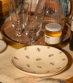 Three Seven Assiette creuse en céramique 