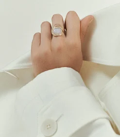 Pascale Monvoisin Bague Gaia Moonstone*Femme Bagues