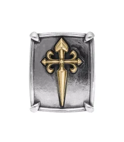 Corpus Christi Bague New Cross en argent et or*Femme Bagues