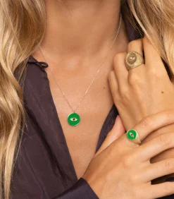 Feidt Paris Bague Oeil Ibiza or jaune et résine colorée*Femme Bagues