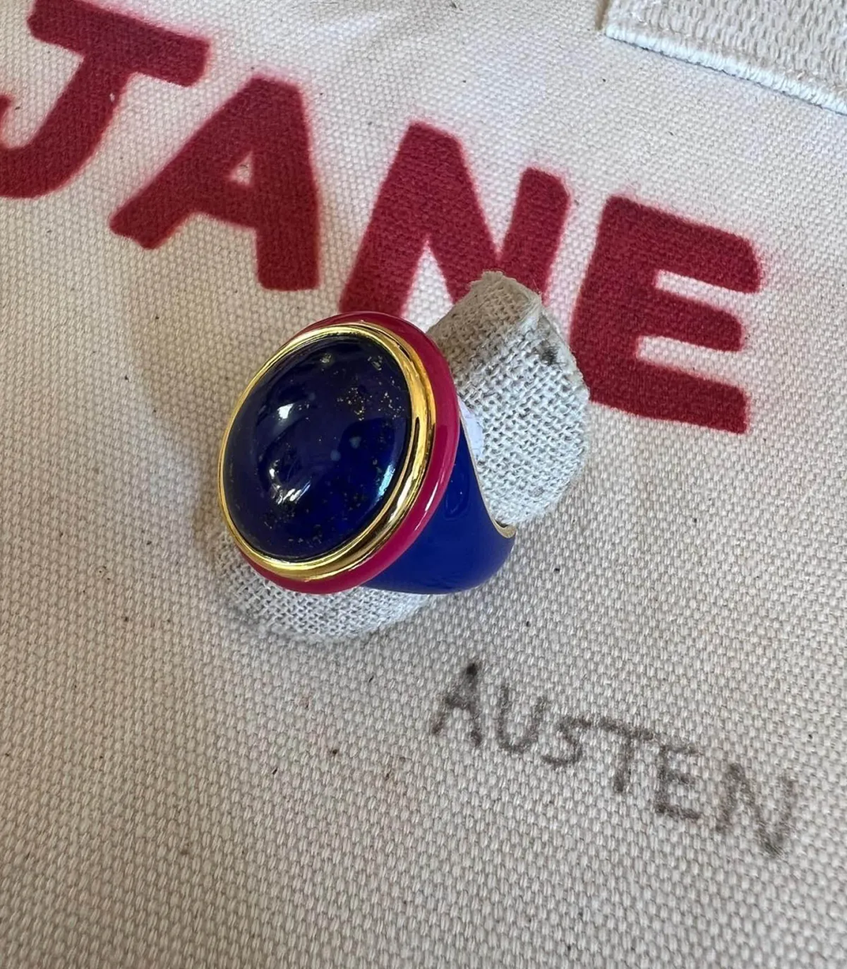 Aurélie Bidermann Bague tabarin Lapis lazuli*Femme Bagues