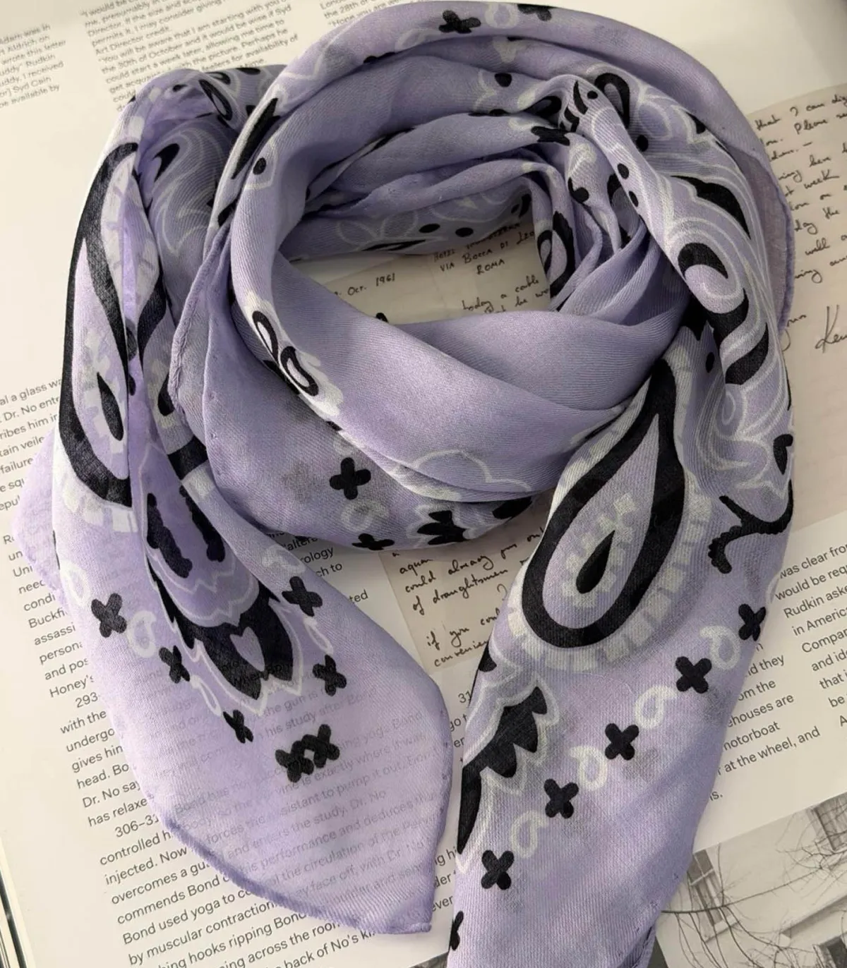 destin Bandana Lilla 59 x 59 cm*Femme Écharpes & Étoles