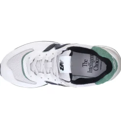 New Balance Baskets 574 Blanc et Vert*Femme Baskets