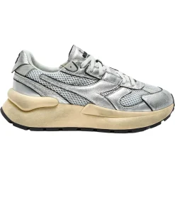 Diadora Baskets Mercury Silver Argent Métallisé*Femme Baskets|Diadora