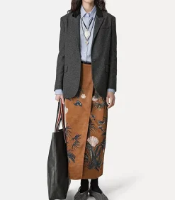 Forte Forte Blazer en Laine Cloth Velvet Rever Antracite*Femme Manteaux & Vestes