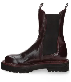 King Tartufoli Boots chelsea Monastero en cuir Bordeaux*Femme Boots & Bottines