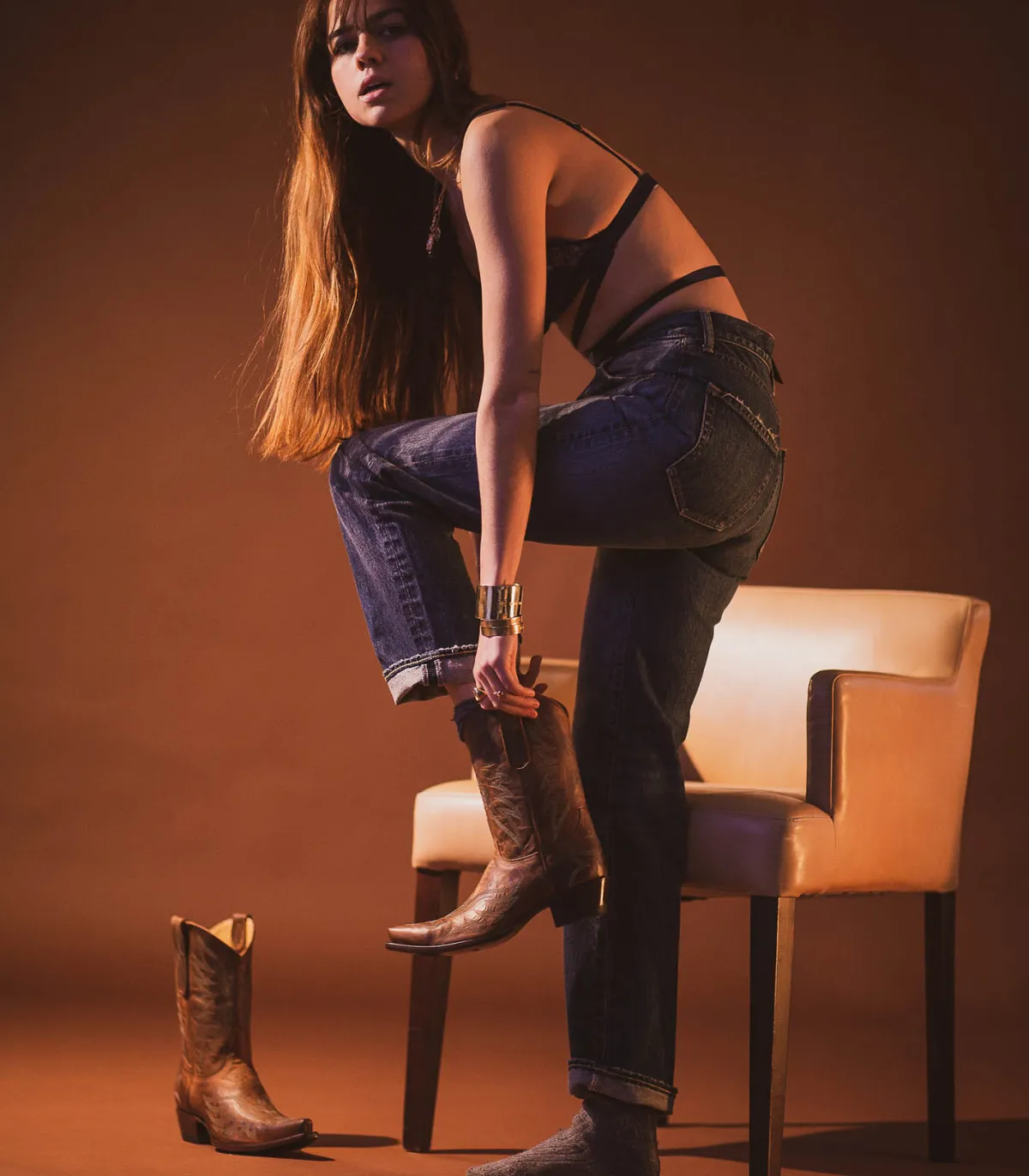 Mexicana Boots Santiag Mex 10 Perro Loco Rust*Femme Boots & Bottines|Mexicana