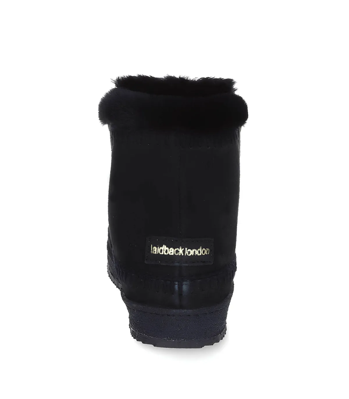 laidback london Boots Setsu Crochet Black Suede*Femme Boots & Bottines