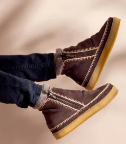 laidback london Boots Setsu Crochet Crepe Suede*Femme Boots & Bottines