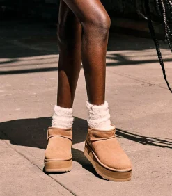 UGG® Bottines Classic Ultra Mini Plateforme Daim*Femme Boots & Bottines|Ugg®