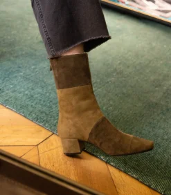 Carel Paris Bottines Estime Go en cuir suédé*Femme Boots & Bottines