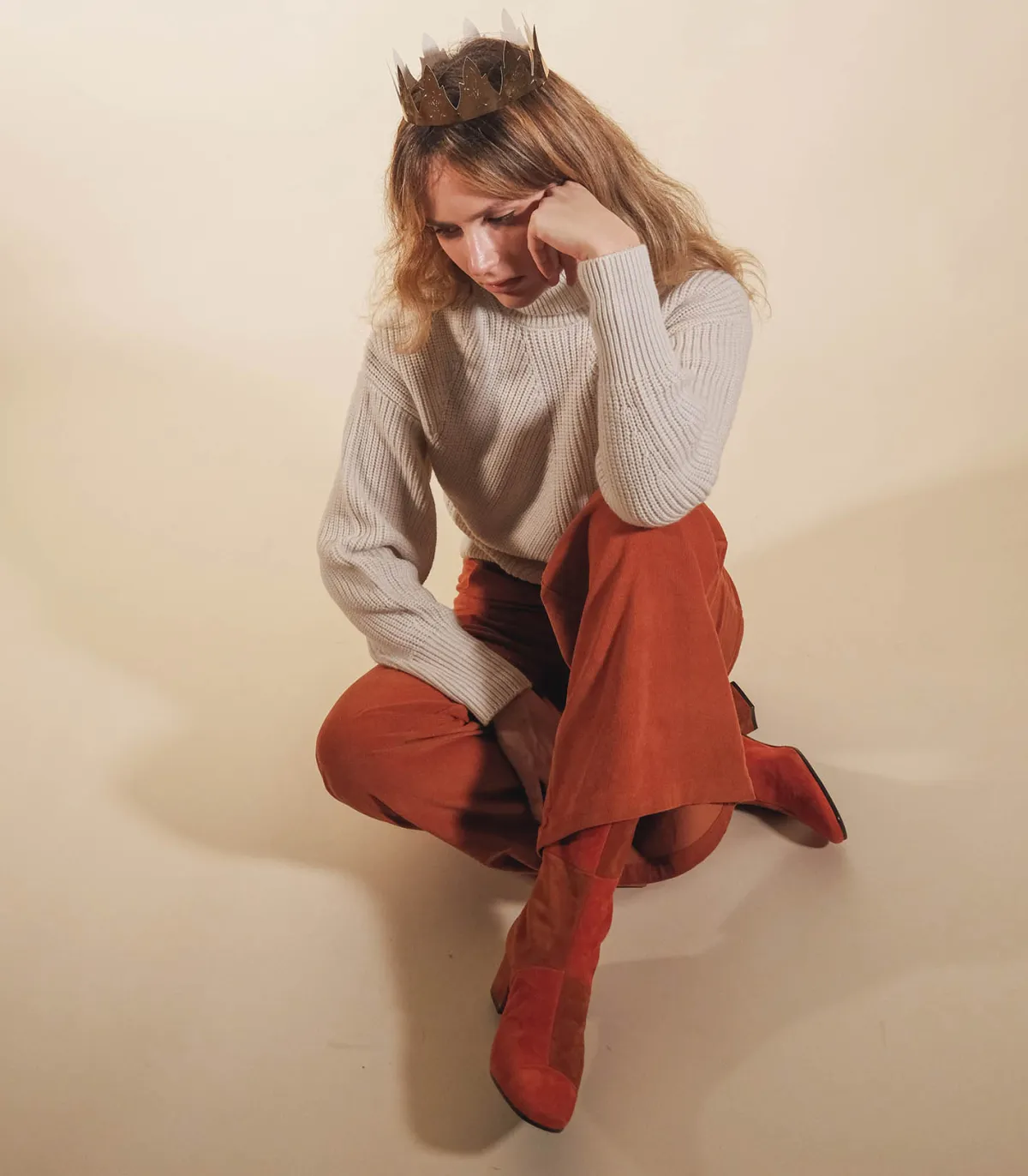 Carel Paris Bottines Estime Go en cuir suédé Brick*Femme Boots & Bottines