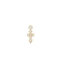 Stone Paris Boucle d'oreille Crush or jaune et diamants*Femme Boucles D'Oreilles
