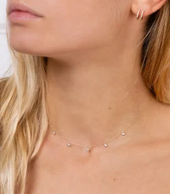 And... Paris Boucle d'oreille double créole diamants*Femme Boucles D'Oreilles|And... Paris