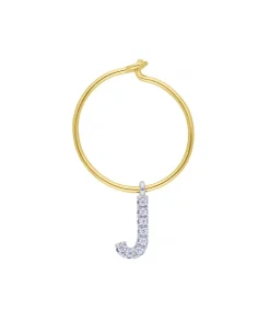 Maison Irem Boucle d'oreille Hoop Lettre*Femme Boucles D'Oreilles