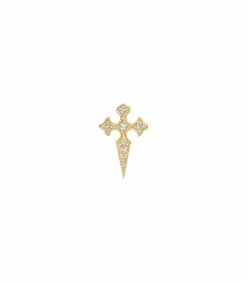 Stone Paris Boucle d'oreille puce Blood Diamonds or jaune*Femme Boucles D'Oreilles