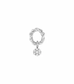 Stone Paris Boucle d'oreille Puce Dunaway Or Blanc et Diamants*Femme Boucles D'Oreilles