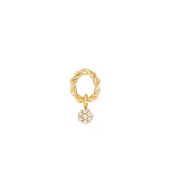 Stone Paris Boucle d'oreille Puce Dunaway Or Jaune et Diamants*Femme Boucles D'Oreilles