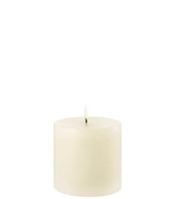 Uyuni Bougie LED Pillar Ivoire, 10.1 x 10.1 cm* Bougies Led
