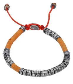 M.Cohen by Maor Bracelet Awaso en perles africaines et argent*Homme Bijoux