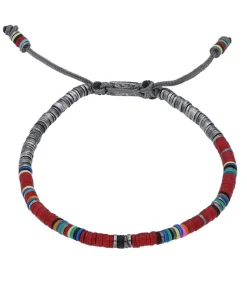 M.Cohen by Maor Bracelet Ghanian Mini en perles africaines et argent*Homme Bijoux