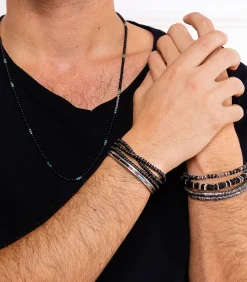 M.Cohen by Maor Bracelet Razze Square à perles carrées*Homme Bijoux