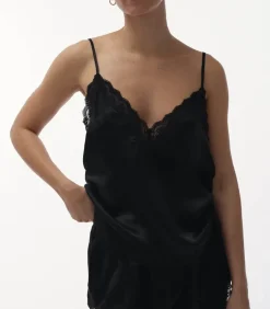 Love Stories Caraco pyjama Pip Noir en soie*Femme Hauts|Lingerie