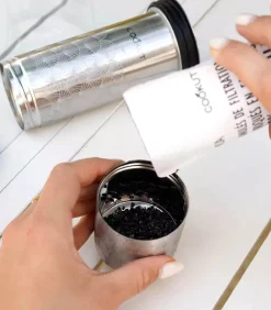 Cookut Carafe en Verre et Inox Filtrante* Ustensiles & Accessoires