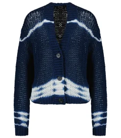 Roberto Collina Cardigan en coton Batik Blu*Femme Mailles & Sweats