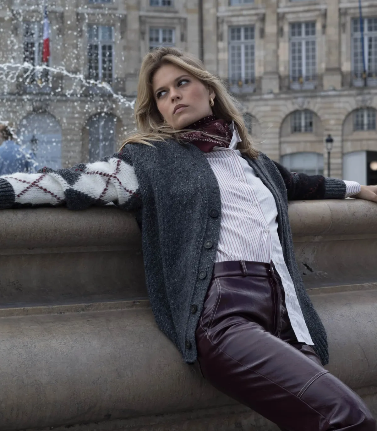 Atomofactory Cardigan en jacquard*Femme Mailles & Sweats