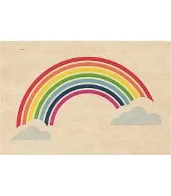 Woodhi Carte postale en bois Miami Rainbow* Cartes Postales