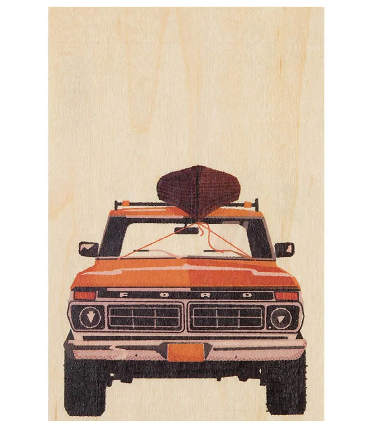 Woodhi Carte postale en bois Travel Pick up* Cartes Postales