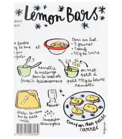 Image Republic Carte Recette Lemon Bars Anjuna Boutan* Cartes Postales