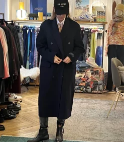 Sporty & Rich Casquette en Laine S.R Sport Faded Black/Cream*Femme Chapeaux, Bonnets & Casquettes|Chapeaux, Bonnets & Casquettes