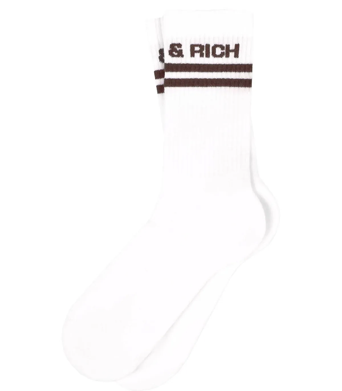 Sporty & Rich Chaussettes Bold Logo White/*Femme Lingerie|Sous-Vêtements