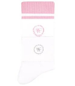 Sporty & Rich Chaussettes SRHWC White/Ballet*Femme Lingerie