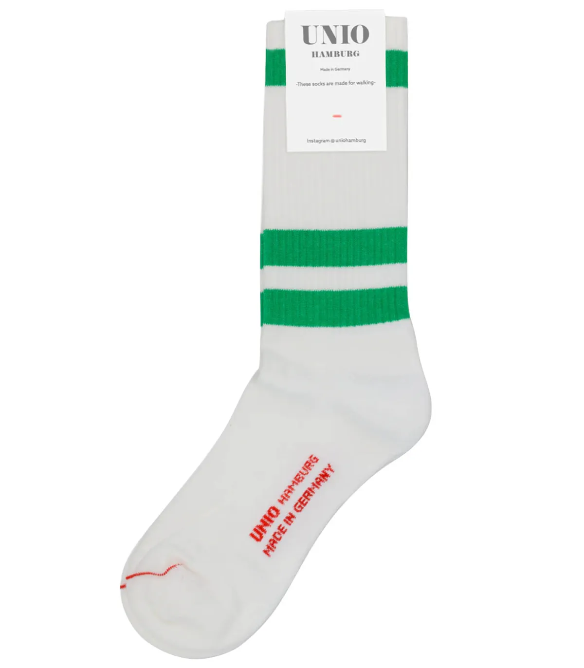 Unio Hamburg Chaussettes White Green*Femme Lingerie
