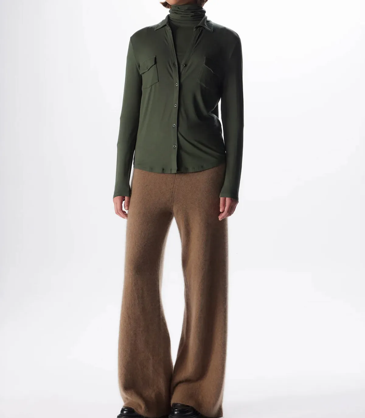 Majestic Filatures Chemise Anna Manches Longues Forest*Femme Hauts