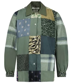 THIANE Chemise Ella Patchwork Green Kaki*Femme Hauts