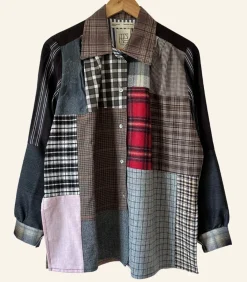 THIANE Chemise Ella Patchwork Rocks/Wood*Femme Hauts