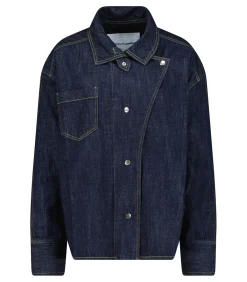 Margaux Lonnberg Chemise en Jean Destructurée Egan Bleu Brut*Femme Hauts|Manteaux & Vestes