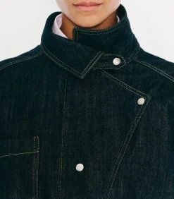 Margaux Lonnberg Chemise en Jean Destructurée Egan Bleu Brut*Femme Hauts|Manteaux & Vestes